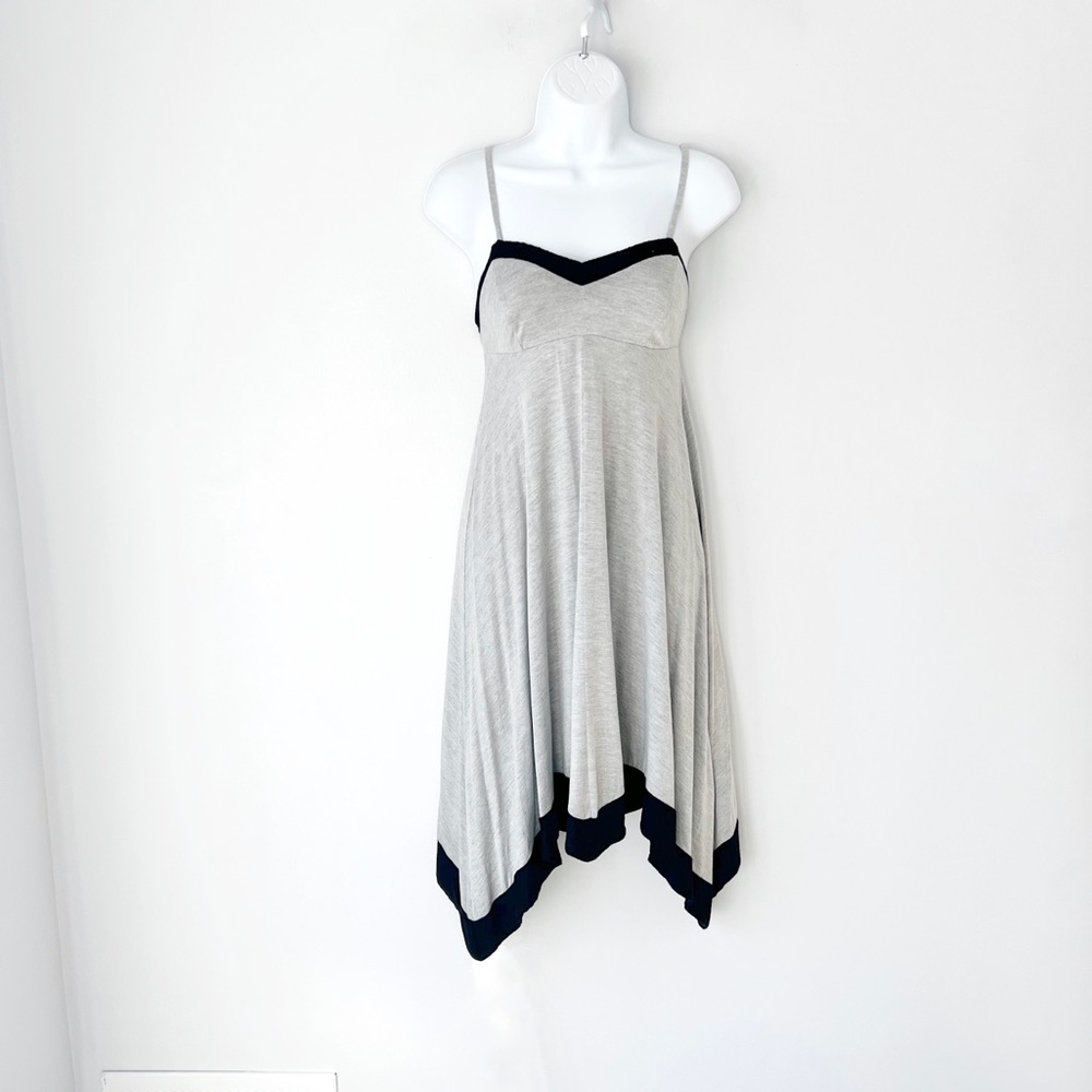 Splendid Sleeveless Asymmetrical High Low Handkerchief Hem Swing Tank Dress